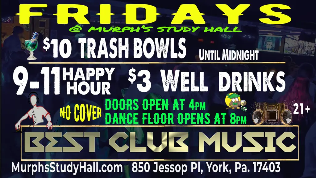 Friday specials flyer at Murph's